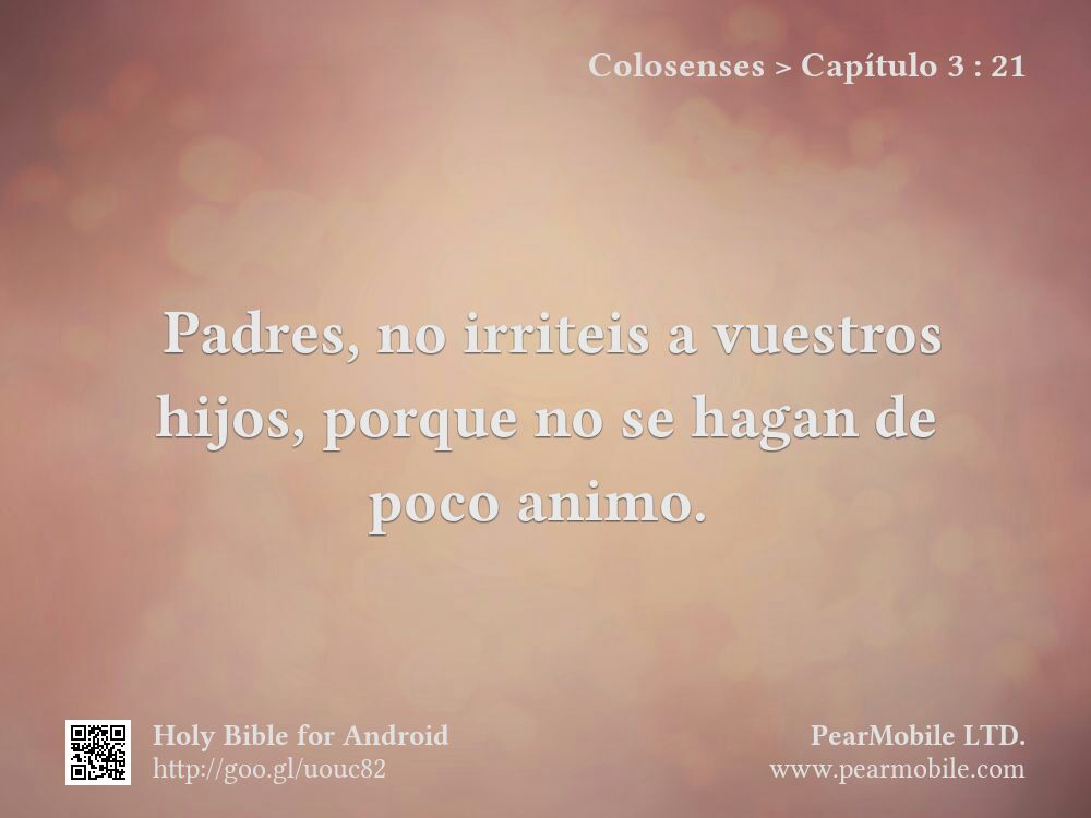 Colosenses, Capítulo 3:21